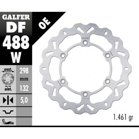 DF488W - DISCO FRENO FISSO WAVE 298x5mm YAMAHA ANTERIORE