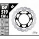 DF519CWI - DISCO FRENO FLOTTANTE WAVE SINISTRA (C. ALU.) 310x5mm YAMAHA MT01 (07) ANTERIORE