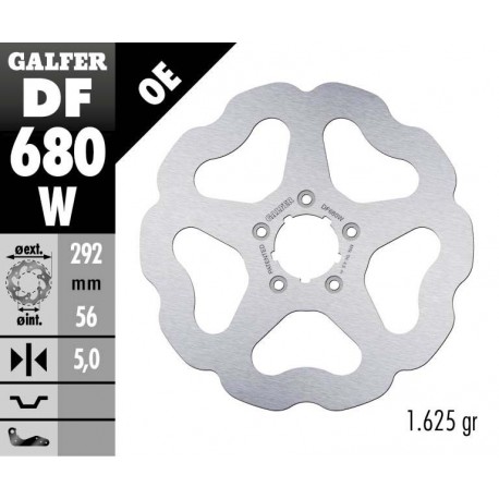 DF680W - DISCO FRENO FISSO WAVE 292x5mm HARLEY DAVIDSON ANTERIORE