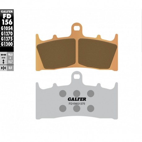 FD156G1375 - PASTIGLIE FRENO SINTERIZZATE ANTERIORE