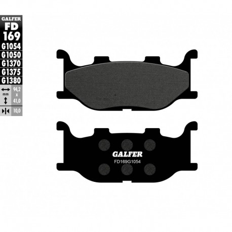 FD169G1054 - PASTIGLIE FRENO SEMI METALLICHE ANTERIORE