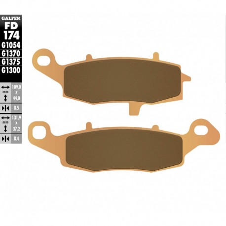 FD174G1370 - PASTIGLIE FRENO SINTERIZZATE ANTERIORE