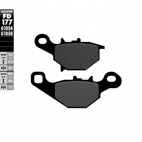 FD177G1054 - PASTIGLIE FRENO SEMI METALLICHE ANTERIORE