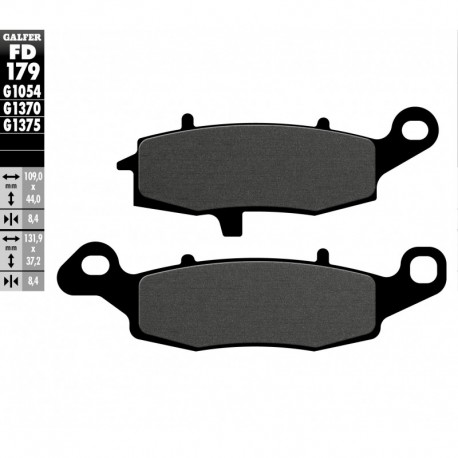 FD179G1054 - PASTIGLIE FRENO SEMI METALLICHE ANTERIORE