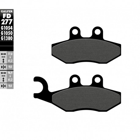 FD277G1050 - PASTIGLIE FRENO SEMI METALLICHE ANTERIORE