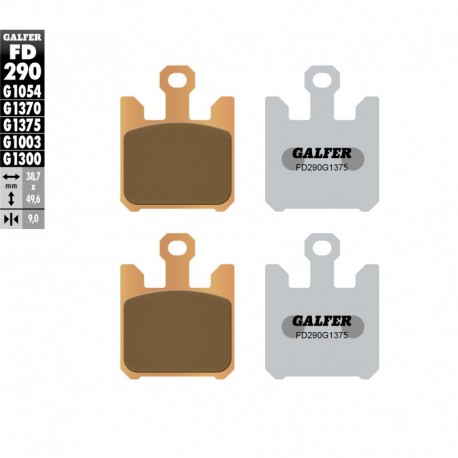 FD290G1375 - PASTIGLIE FRENO SINTERIZZATE ANTERIORE