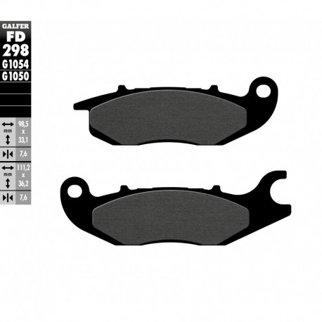 FD298G1050 - PASTIGLIE FRENO SEMI METALLICHE ANTERIORE