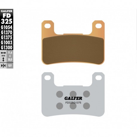 FD325G1375 - PASTIGLIE FRENO SINTERIZZATE ANTERIORE