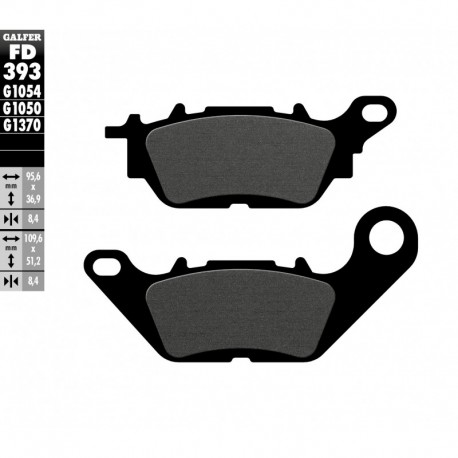 FD393G1050 - PASTIGLIE FRENO SEMI METALLICHE ANTERIORE