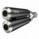 15103 - EXHAUST SLIP-ON LEOVINCE GP DUALS STAINLESS STEEL APPROVED