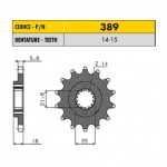 38914 - Pignone in Acciaio Sunstar Passo 520 con 14 denti