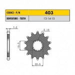 40314 - Pignone in Acciaio Sunstar Passo 525 con 14 denti