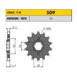 50915 - Pignone in Acciaio Sunstar Passo 530 con 15 denti