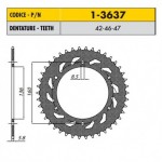 1-3637-42 - Corona in Acciaio Sunstar passo 520 con 42 denti