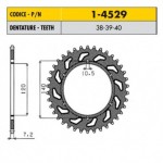 1-4529-39 - Corona in Acciaio Sunstar passo 525 con 39 denti