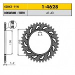 1-4628-41 - Corona in Acciaio Sunstar passo 525 con 41 denti