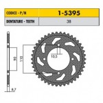 1-5395-38 - Corona in Acciaio Sunstar passo 530 con 38 denti