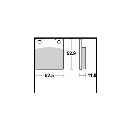 645SM1 - PASTIGLIE SEMI METALLICHE ANTERIORE SINISTRO SM1