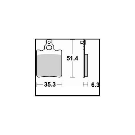 648SM1 - PASTIGLIE SEMI METALLICHE ANTERIORE SINISTRO SM1