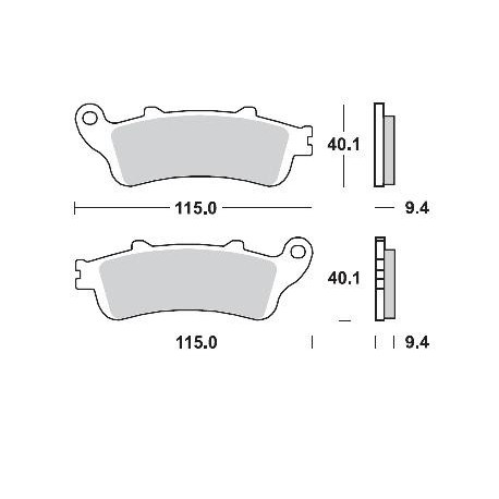 653CM33 - PASTIGLIE SINTERIZZATE POSTERIORE DESTRO CM33