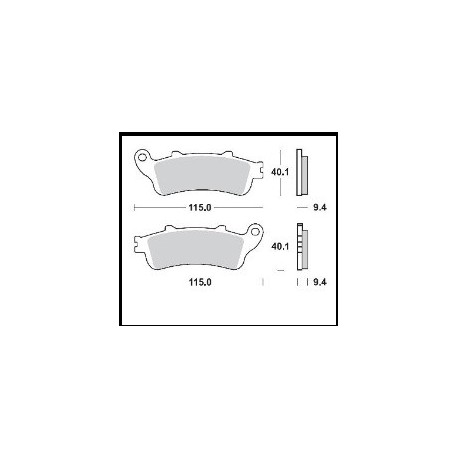 653SM1 - PASTIGLIE SEMI METALLICHE ANTERIORE SINISTRO SM1