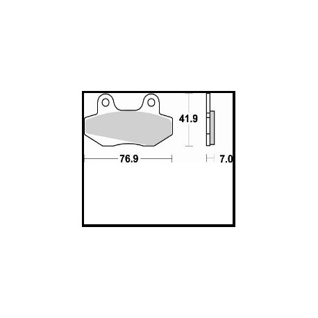 673SM1 - PASTIGLIE SEMI METALLICHE ANTERIORE DESTRO SM1