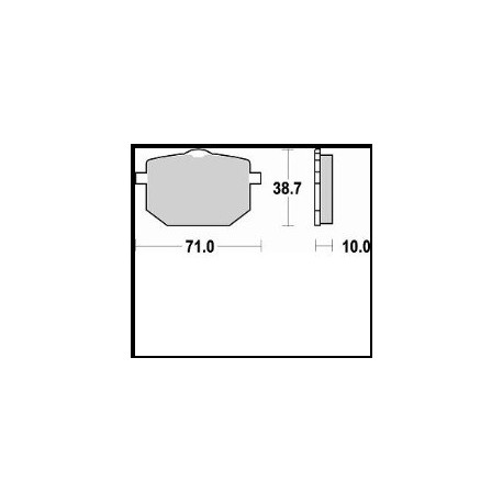 683SM1 - PASTIGLIE SEMI METALLICHE ANTERIORE SINISTRO SM1