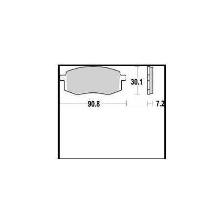 687SM1 - PASTIGLIE SEMI METALLICHE ANTERIORE SINISTRO SM1