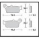 701CM44 - PASTIGLIE SINTERIZZATE POSTERIORE DESTRO CM44