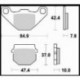 702CM44 - PASTIGLIE SINTERIZZATE POSTERIORE DESTRO CM44