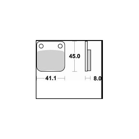 703SM1 - PASTIGLIE SEMI METALLICHE POSTERIORE SINISTRO SM1