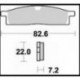 705SM1 - PASTIGLIE SEMI METALLICHE ANTERIORE SINISTRO SM1