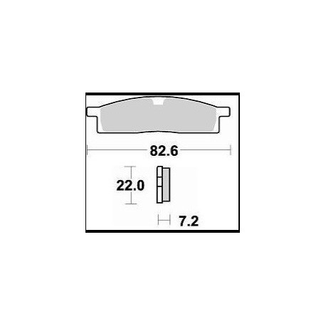 705SM1 - PASTIGLIE SEMI METALLICHE ANTERIORE SINISTRO SM1