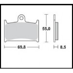 707SM1 - PASTIGLIE SEMI METALLICHE ANTERIORE DESTRO SM1