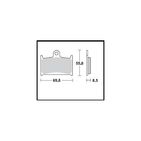 707SM1 - PASTIGLIE SEMI METALLICHE ANTERIORE DESTRO SM1