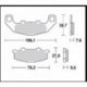 712SM1 - PASTIGLIE SEMI METALLICHE POSTERIORE DESTRO SM1