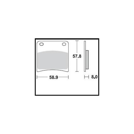 717SM1 - PASTIGLIE SEMI METALLICHE ANTERIORE SINISTRO SM1