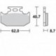 722CM44 - PASTIGLIE SINTERIZZATE POSTERIORE DESTRO CM44