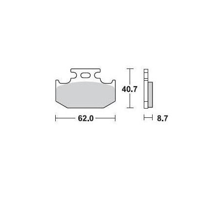 722CM44 - PASTIGLIE SINTERIZZATE POSTERIORE DESTRO CM44