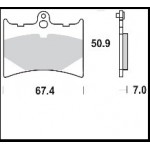 726SM1 - PASTIGLIE SEMI METALLICHE ANTERIORE DESTRO SM1