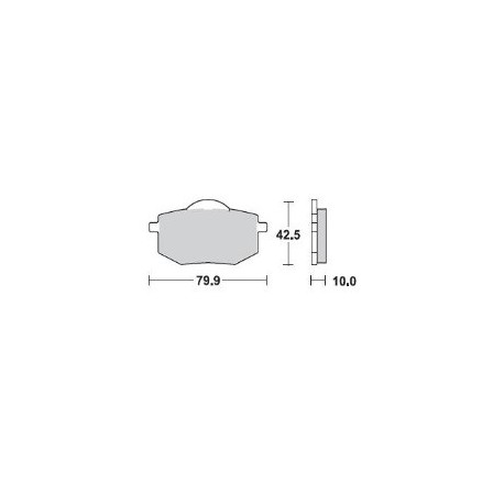 735SM1 - PASTIGLIE SEMI METALLICHE ANTERIORE SINISTRO SM1