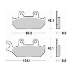 737SM1 - PASTIGLIE SEMI METALLICHE ANTERIORE SINISTRO SM1