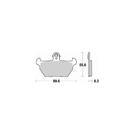 739SM1 - PASTIGLIE SEMI METALLICHE ANTERIORE SINISTRO SM1