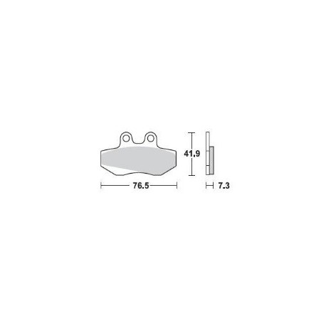 741SM1 - PASTIGLIE SEMI METALLICHE ANTERIORE SINISTRO SM1