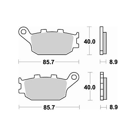 742CM56 - PASTIGLIE SINTERIZZATE POSTERIORE DESTRO CM56