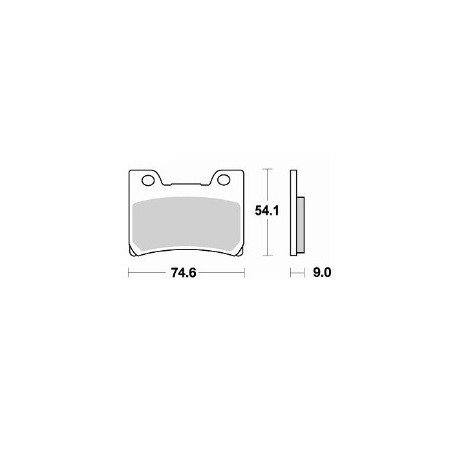 751SM1 - PASTIGLIE SEMI METALLICHE ANTERIORE SINISTRO SM1