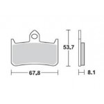 756SM1 - PASTIGLIE SEMI METALLICHE ANTERIORE DESTRO SM1