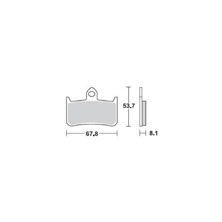 756SM1 - PASTIGLIE SEMI METALLICHE ANTERIORE SINISTRO SM1