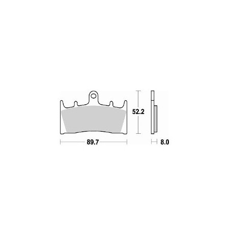 764CM66 - PASTIGLIE SEMI METALLICHE ANTERIORE SINISTRO CM66