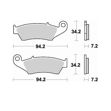 772CM44 - PASTIGLIE SINTERIZZATE ANTERIORE SINISTRO CM44